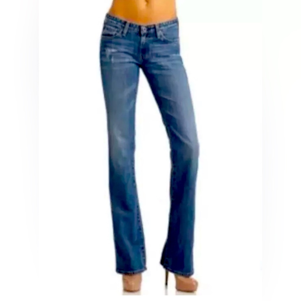 Y2K AG Adriano Goldschmied The Angel Boot Jeans 29R Lowrise Distressed